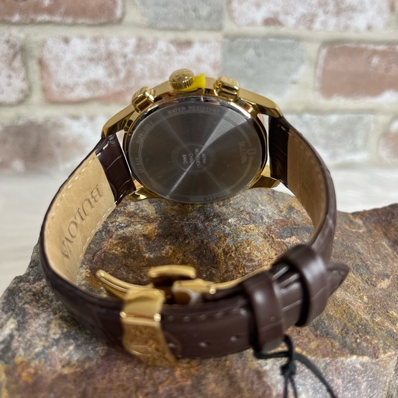 Men's Chronograph Wilton Brown
Leather Strap Watch 46.5mm NWT - Picture 12 of 12